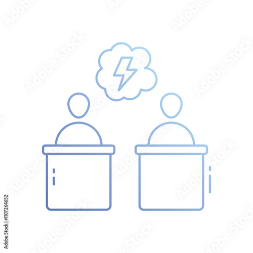 Debate vector icon