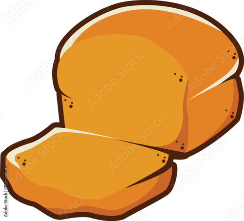 Vector : Sweet Bread Illustration Element Decoration Ornament 