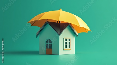 Wallpaper Mural Home Sweet Home Under Protection.Concept of Home protection, insurance, safety, security,Insurance companies, real estate agencies, home security systems. Torontodigital.ca