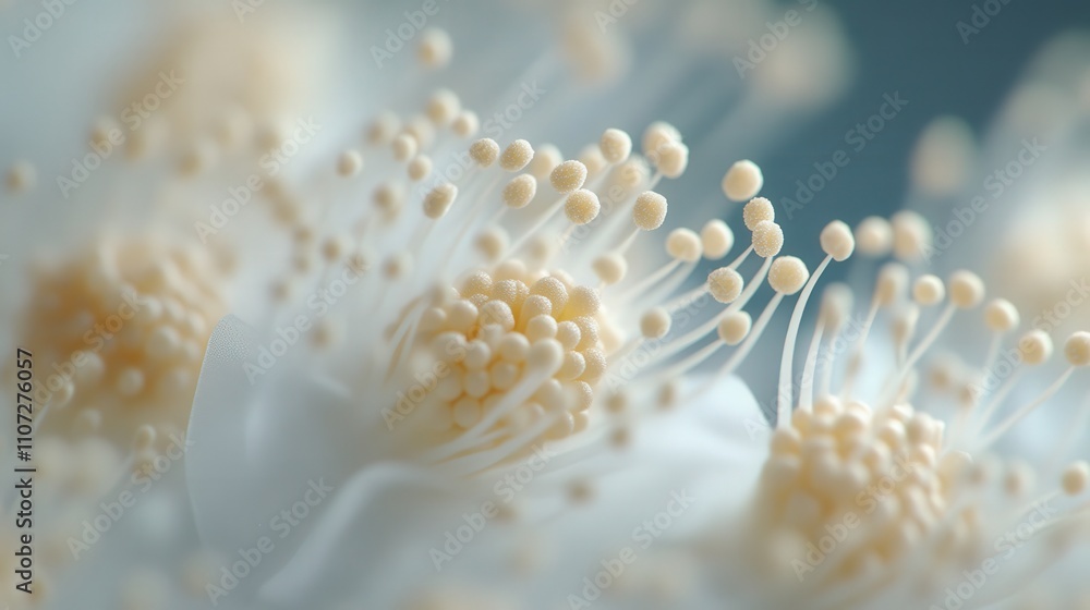 A crystal-clear 4K close-up of flower stamens, with the fine, delicate filaments captured in high detail. A crystal-clear 4K close-up of flower stamens, with the fine, delicate filaments captured in high detail.