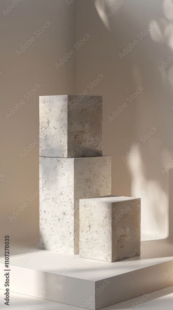 3d geometric cube podium for product placement 3d geometric cube podium for product placement