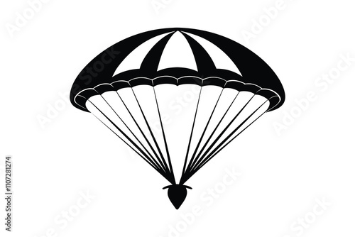 parachute white background black color C.eps