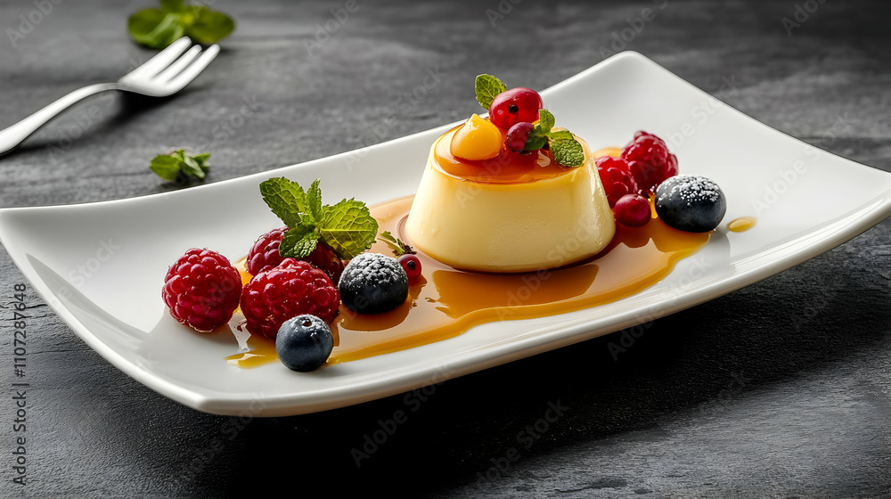 Cream Caramel with Berries: A Delicious Gourmet Dessert Recipe Cream Caramel with Berries: A Delicious Gourmet Dessert Recipe