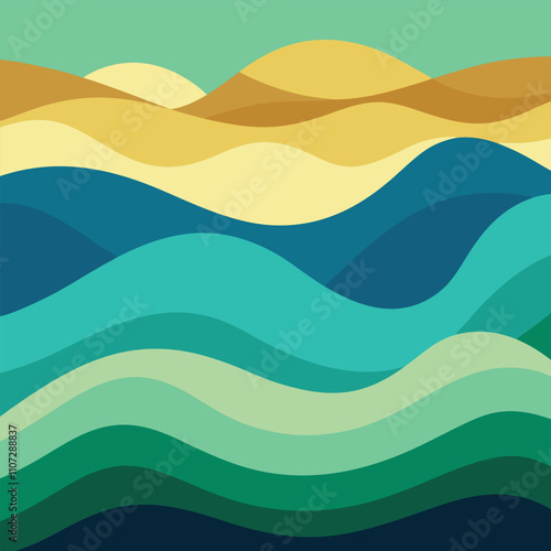 Abstract Wavy Pattern for Creative Backgrounds