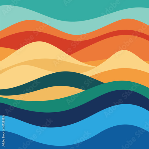 Abstract Wavy Pattern for Creative Backgrounds