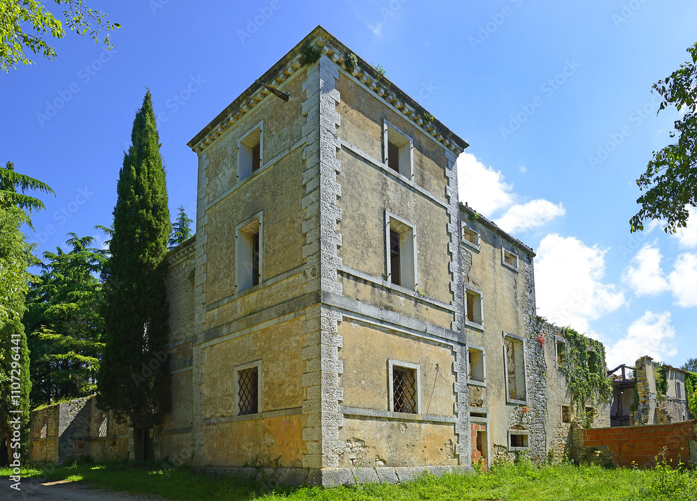 Abandoned monastery Sveti Mihovil of Klostar. Klostar - Kloštar (Italian: San Michele di Leme) is a village in the municipality of Vrsar, in Istria, Croatia. It is located on the northside of Lim Bay.