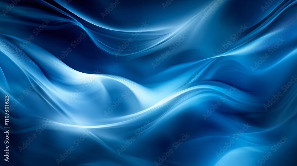 Obraz premium Blue Gradient Smooth Background for Creative Design Projects