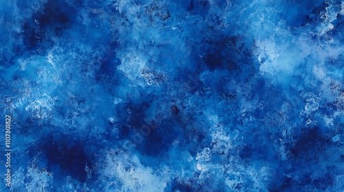 Blue Indigo Watercolor Background Abstract