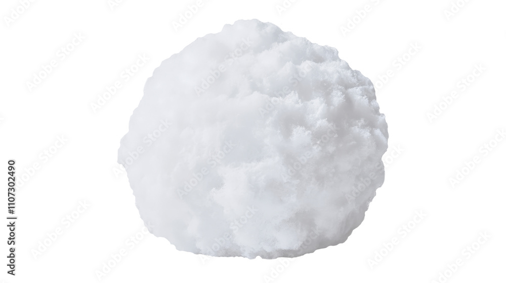 Fototapeta premium Snowball on white or transparent background, PNG