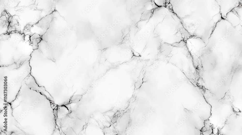 Elegant white marble texture with black and gray veining. Elegant white marble texture with black and gray veining.