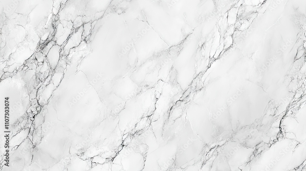 Close-up of elegant white marble texture with grey veining. Close-up of elegant white marble texture with grey veining.