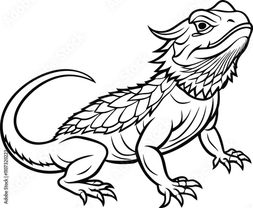 Wallpaper Mural A drawing of a dragon with a tail that says quot a lizard quot Torontodigital.ca