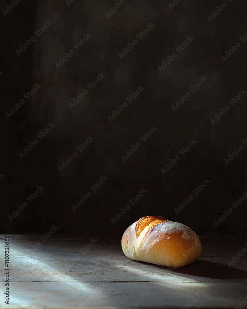 Artisan Bread Display with Rustic Brick Wall and Warm Lighting
Artisan Bread Display with Rustic Brick Wall and Warm Lighting