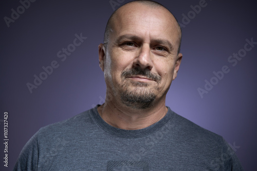 Happy man closeup portrait