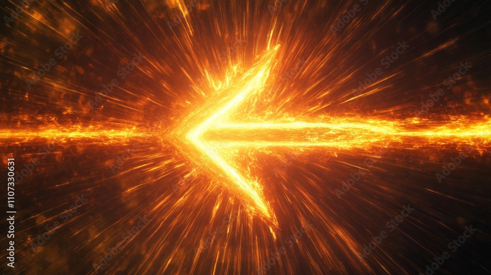 Fiery Arrow of Energy: A Dynamic Graphic Design Fiery Arrow of Energy: A Dynamic Graphic Design