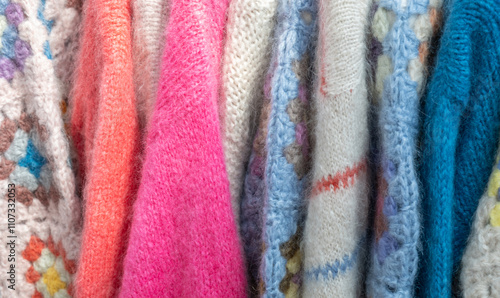 Obraz na płótnie Mohair Pullover und Mohair Jacken Saison w salonie