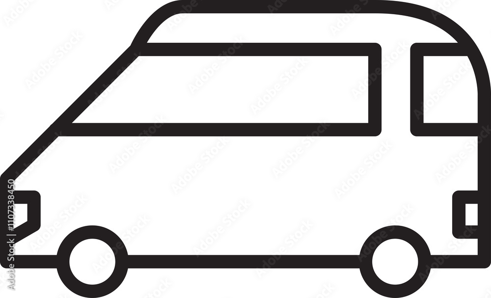 Van Line Icon Illustration Van Line Icon Illustration