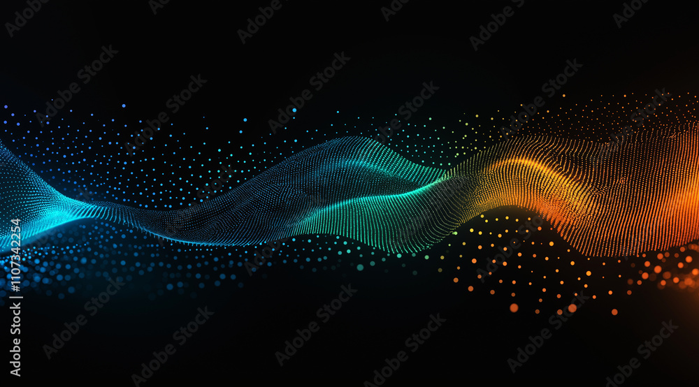 A black background with blue, orange, and green numbers floating in the air. The foreground is blurred to highlight the binary code of computer data flowing from left to right. A m A black background with blue, orange, and green numbers floating in the air. The foreground is blurred to highlight the binary code of computer data flowing from left to right. A m