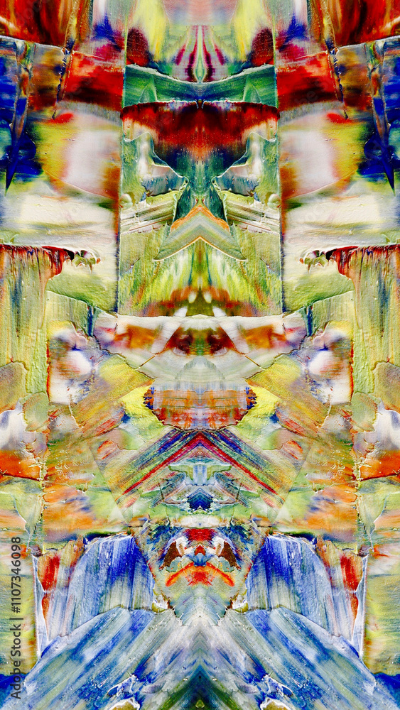 Fototapeta premium Abstract art background . Hand painting artwork on canvas .