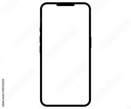 スマホフレーム　スマホ枠　イラスト　黒