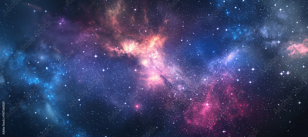 Fototapeta premium galaxy stars with space nebula clouds background, sky 62