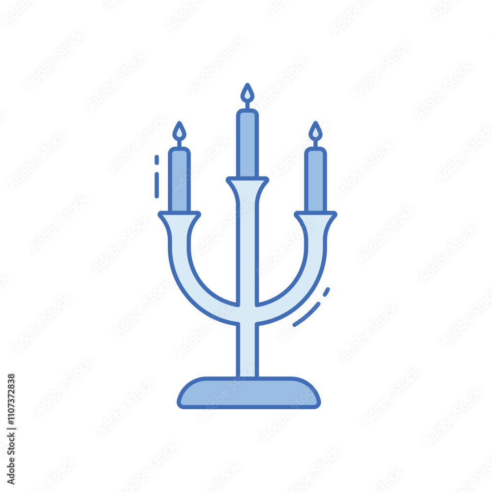 Fototapeta premium Candelabra vector icon
