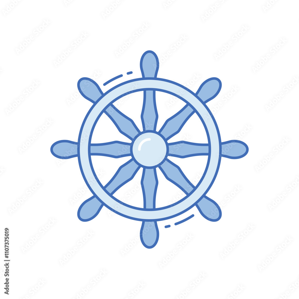 Obraz premium Dharma wheel vector icon