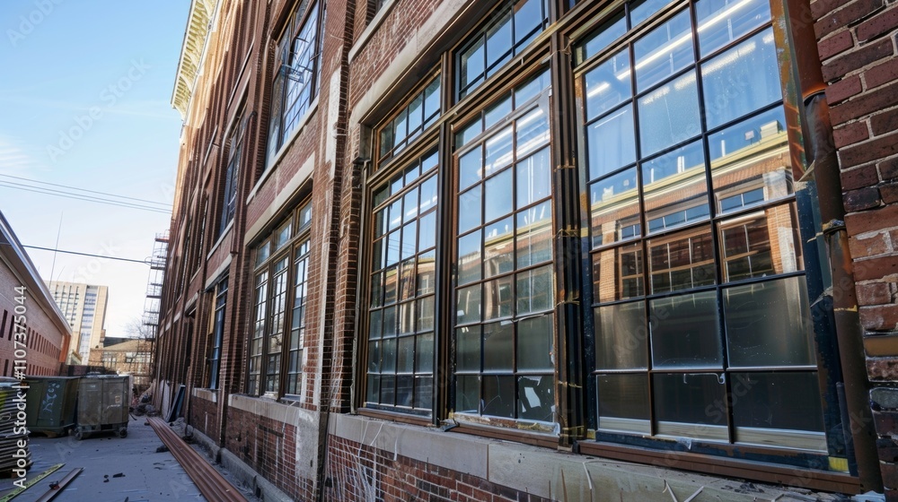 In a specialized workshop handblown glass is created to replace missing or damaged panes in the buildings historic windows allowing for a seamless and accurate restoration. In a specialized workshop handblown glass is created to replace missing or damaged panes in the buildings historic windows allowing for a seamless and accurate restoration.