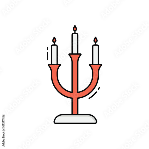 Candelabra vector icon