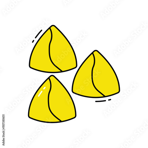 Samosa vector icon