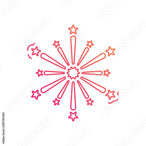 Fireworks vector icon