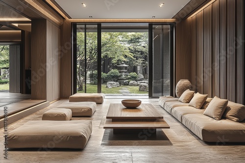 Wallpaper Mural Millennial gray living room design modern home interior content tranquil environment minimalist viewpoint Torontodigital.ca