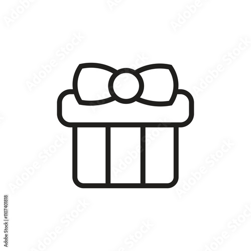 Outline Christmas Gift Icon