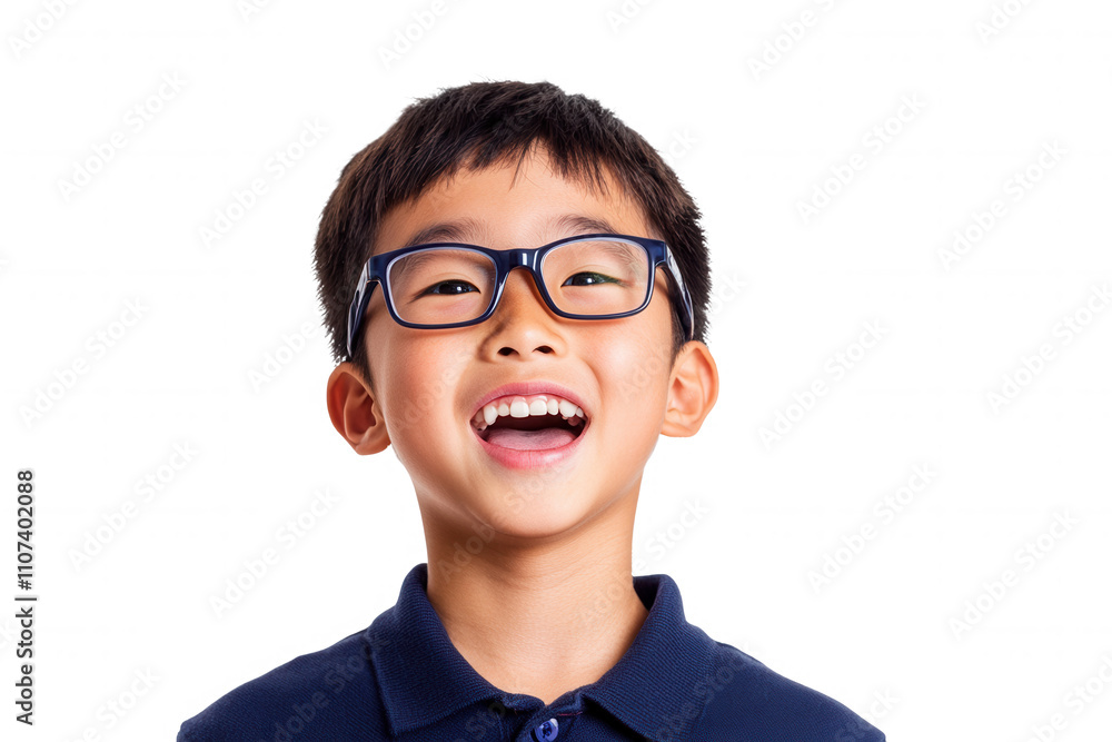 A joyful young boy wearing stylish glasses smiles widely, showcasing his excitement. His hair is neatly styled, and he looks vibrant against the plain background, radiating happiness and innocence. A joyful young boy wearing stylish glasses smiles widely, showcasing his excitement. His hair is neatly styled, and he looks vibrant against the plain background, radiating happiness and innocence.