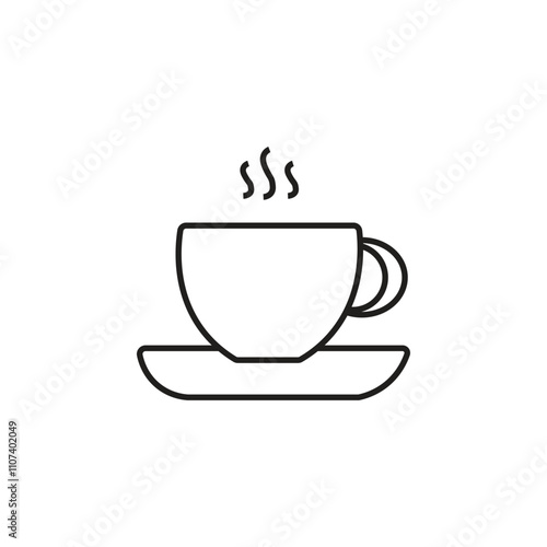 Outline Hot Coffee Icon