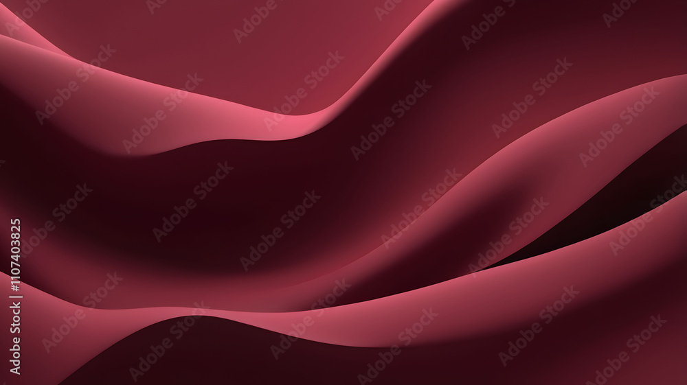 Fototapeta premium Red Silk Wave Abstract Background