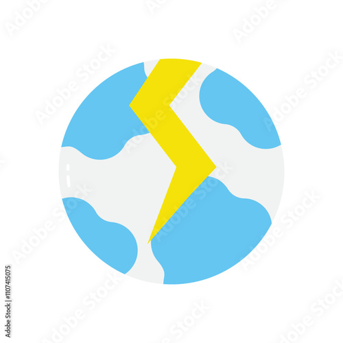 Earth quake vector icon