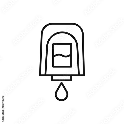 Electrical soap box icon Simple thin line flat symbol