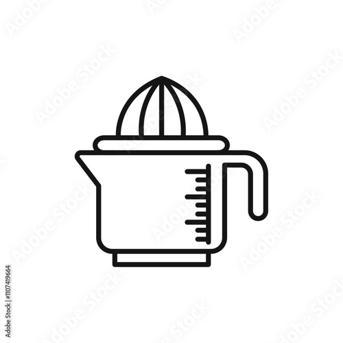 Juicer squeezer icon Simple thin line flat symbol