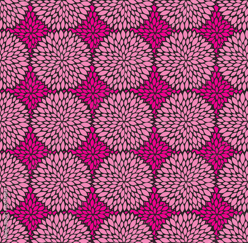 Dahlia Flower Color Background. Vector Illustration.