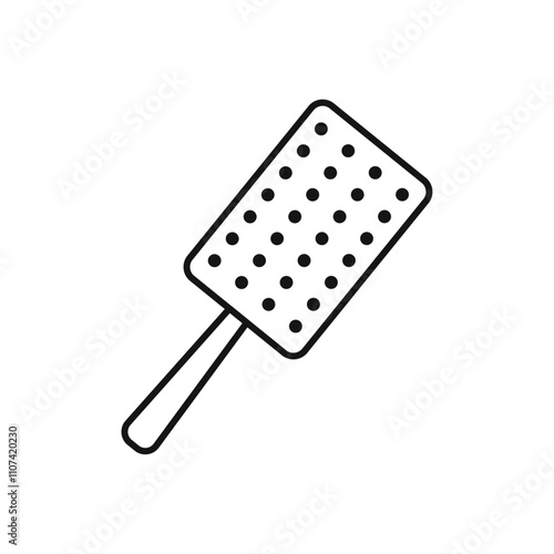 Microplane grater icon Simple thin line flat symbol
