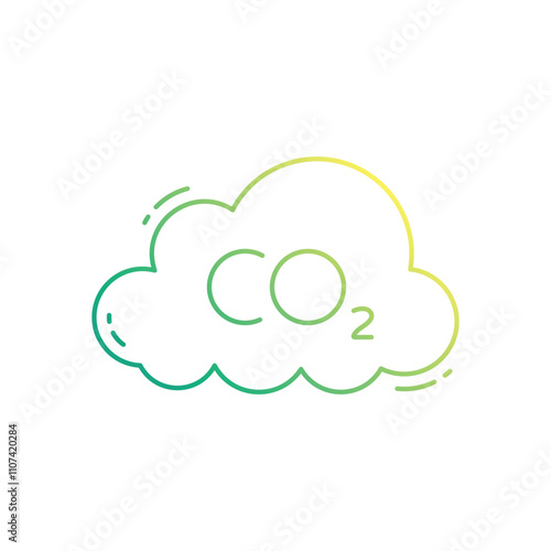 CO2 vector icon