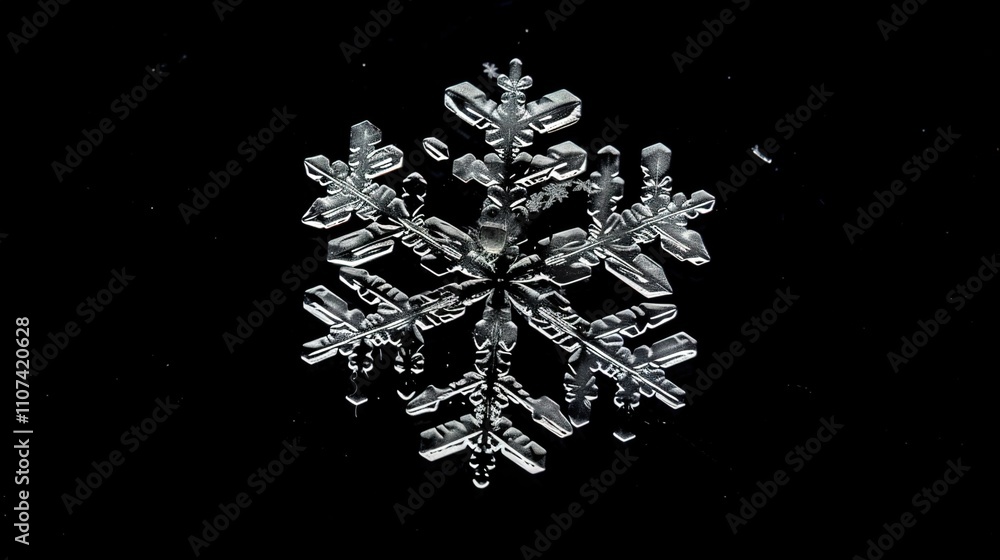 custom made wallpaper toronto digitalSnowflake shape ice crystal white snow