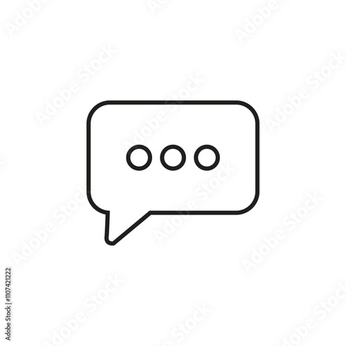 Rectangle Bubble Text Icon