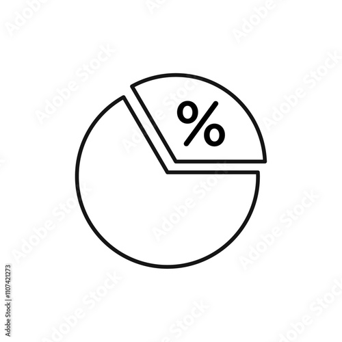 Ratio icon Simple thin line flat symbol