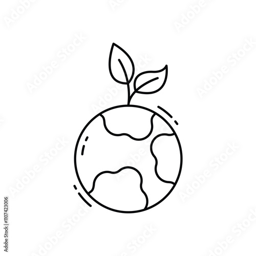 Save planet vector icon