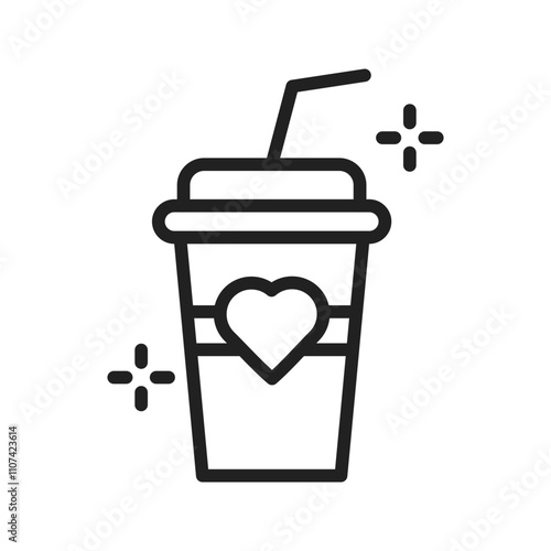 Soft Drink Icon vector image. Suitable for use on web apps, mobile apps, and print media.