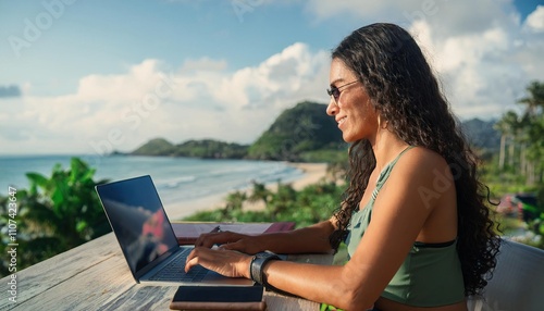 Digital Nomads - Travelers working remotely from unique locations 
