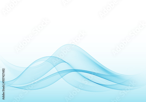 Abstract transparent wave, perfect for backgrounds, branding or minimalistic art compositions.
