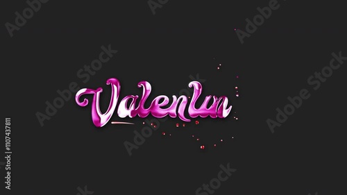 Shiny pink Valentines Day greeting red heart backdrop perfect for romantic designs  love messages  Valentines Day cards  festive decorations.